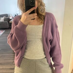 Roxy Purple Cardigan